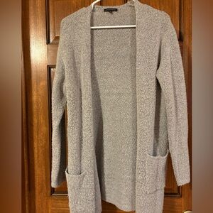 Staccato Light Gray Open Front Cardigan. Small.